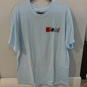 Light Blue Miami Graphic Tee